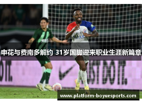 申花与费南多解约 31岁国脚迎来职业生涯新篇章 申花与费南多解约 31岁国脚迎来职业生涯新篇章